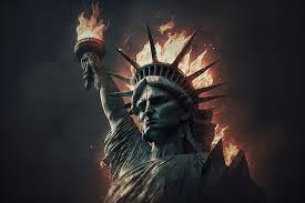 Statue Of Liberty Burning
