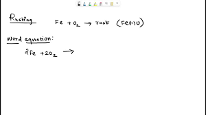 Chemical Word Equations