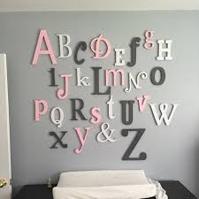 Wooden Alphabet Letters Wooden Wall