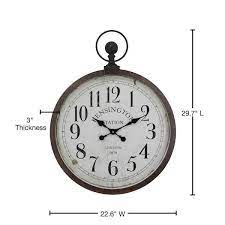 Pocket Watch Style Wall Clock 5140016