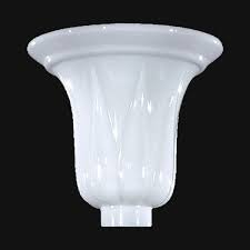 Opal Glass Tulip Shape Torchiere Shade