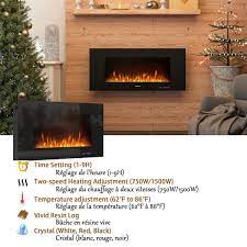 Electric Fireplace In Black Kd Wf Wm42