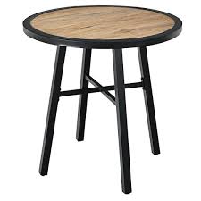 Round Black Outdoor Bistro Table