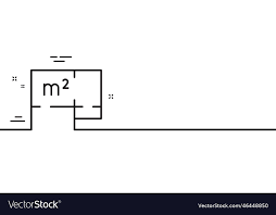 Floor Plan Line Icon House Floorplan