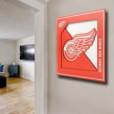 Youthefan 3d Logo Series Wall Art 12x12 Detroit Red Wings