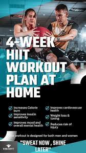 4 Week Hiit Workout Plan At Home