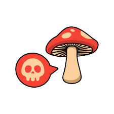 Poison Mushroom Vector Ilration
