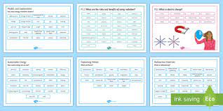 Separate Science Physics Word Mat Pack