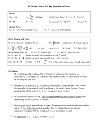 Chapter 5 8 Key Equations And Ideas