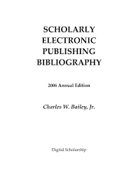 Scholarly Electronic Publishing