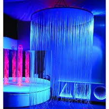 Iris Circular Led Fiber Optic Shower