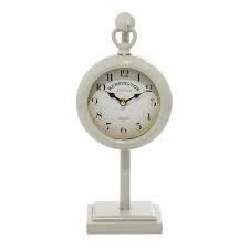 Decmode 15 White Metal Pendulum Clock