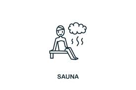 Sauna Icon From Spa Therapy Collection