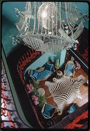Tony Duquette Interiors Zebra Skin Rug