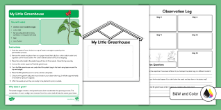 Free My Little Greenhouse Activity