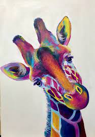Pop Art Animals Giraffe Art
