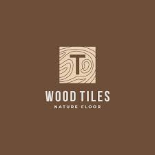 T Letter Wooden Floor Tile Logo Simple