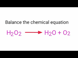 H2o2 H2o O2 Balance The Equation