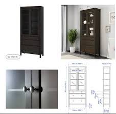 Ikea Hemnes Cabinet Black Furniture
