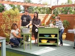 Outdoor Kitchen Station And Sink The