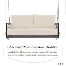 Woven Rope Outdoor Swing Sofa