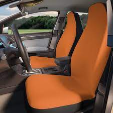Orange Tangerine Car Seat Covers For