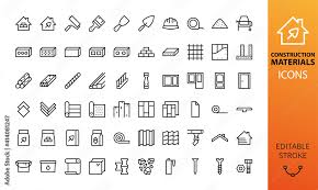 Construction Materials Isolated Icon