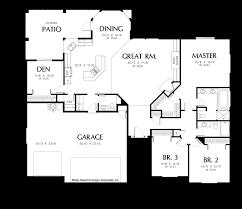 Emily One Story 3 Bedroom Plan With