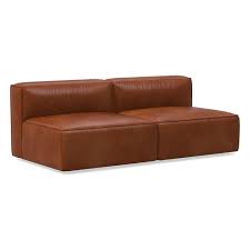 Remi 72 Modular Sofa Ludlow Leather Mace West Elm