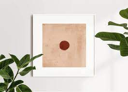 Red Dot Art Print Abstract Wall Art