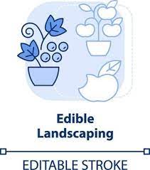 Edible Landscaping Light Blue Concept