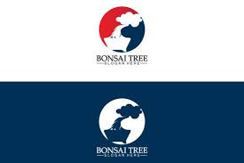 Bonsai Icon Logo Design Vector Template