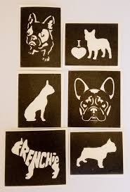 10 100 Mixed French Bulldog Stencils