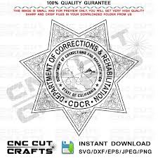 Cdcr Svg Seal Star Badge Vector File