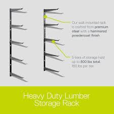Delta Cycle 5 Tier Heavy Duty Steel Garage Storage Rack And Lumber Rack Silver