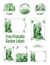 Garden Mason Jar Labels The Graphics