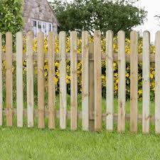 Round Top Picket Fence Wooden