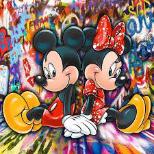 Minnie Mouse Pop Art Graffiti Love Pop