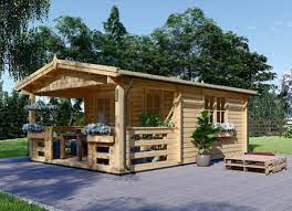 Log Cabins With Veranda For Your Garden