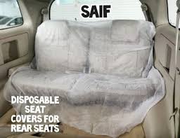 Saif White Car Disposable Seat Covers