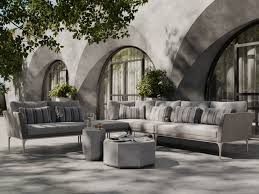 Monet Corner Fabric Garden Sofa By Snoc