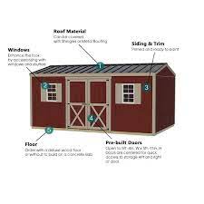 Wood Storage Shed Kit