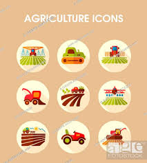 Farm Field Icon Agriculture Transport