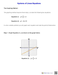 Pre Algebra Worksheets Systems Of