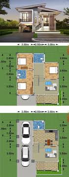 Modern Three Bedroom Two Story House