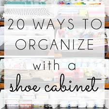 Organize With An Ikea Shoe Cabinet