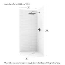 Solid Composite Stone Shower Kit