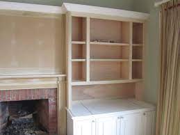 Built In Bookcase And Mantle