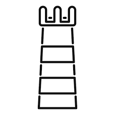 Fireplace Chimney Icon Outline Vector