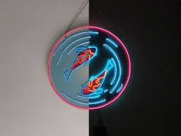 Animated Koi Fish Neon Sign Dynamic